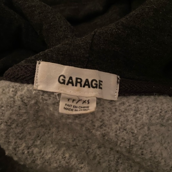 Garage Cropped Quarter Zip Hoodie - Picture 2 of 2